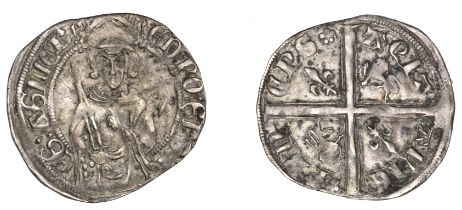 Edward the Black Prince, Hardi d'argent, Bordeaux, 1.09g/7h (W 224; E 202; S 8134). Some sur...