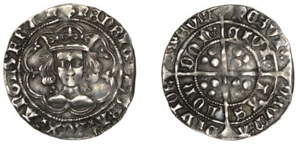 Henry VI (First reign, 1422-1461), Trefoil/Leaf-Trefoil mule, Groat, Class A [Trefoil] / Cla...