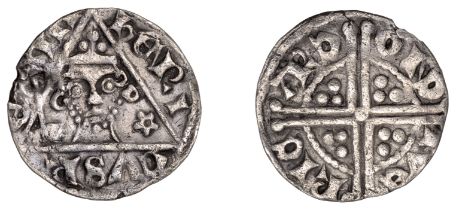 Henry III (1216-72), Penny, type IIa, Dublin, Ricard, ricard on dive, cinquefoil to right of...