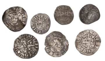 Edward II, Pennies (4), classes 11a, 14 and 15, London and Canterbury (S 1455, 1460, 1462);...