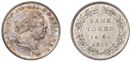 George III (1760-1820), Bank of England, Eighteen Pence, 1814 (ESC 2121; S 3772). Extremely...