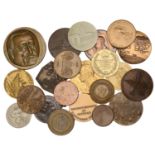 Miscellaneous World medals (22), all base metal, mostly 20th century [22]. Varied state Â£10...