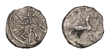 Kings of Northumbria, Eadberht (737-58), Sceatta, series Y [York], class A, eadberhtvÎ³ aroun...