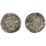 Henry VI (First reign, 1422-1461), Leaf-Mascle/Leaf-Trefoil mule, Groat, mm. crosses IV/V, l...