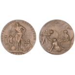 GERMANY, Deutschlands Karfreitag [Germany's Good Friday], 1919, a bronze medal by K. Goetz,...