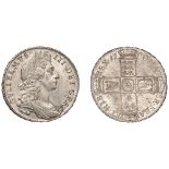 William III (1694-1702), Halfcrown, 1700, edge dvodecimo (ESC 1043; S 3494). Some adjustment...
