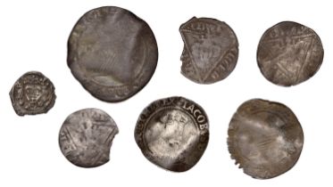 Edward IV, Suns and Roses coinage, Penny, Dublin, sun and rose by crown, rose and sun by nec...
