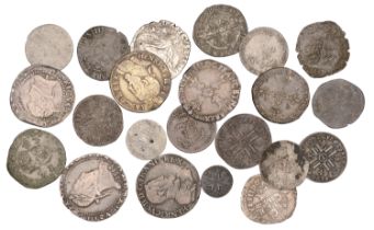 Henri II, Teston, second type, 1555g (Dup. 983); Teston du moulin, fourth type, 1554a (Dup....