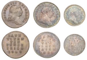 George III (1760-1820), Bank of Ireland, Ten Pence and Five Pence, 1805 (S 6617, 6619); toge...