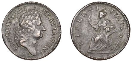 George I, Wood's coinage, Halfpenny, 1723 (Martin 4.34/Gb.3; S 6601). Good fine Â£40-Â£50