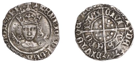 Henry VII (1485-1509), Facing Bust issue, Second period, Halfgroat, York, mm. martlet, keys...