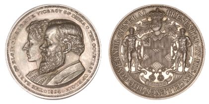 INDIA, Elgin's Viceroy Presentation Medal, 1894, a silver award of Victor Alexander Bruce, E...