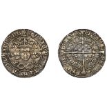 Henry VI (First reign, 1422-1461), Annulet issue, Groat, London, mm. cross II, no fleur on b...