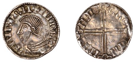 Hiberno-Scandinavian Period, Sihtric, Phase II, Penny, bust left, bust with large, hooked no...