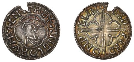 Cnut (1016-1035), Penny, Quatrefoil type, Wallingford, Eadweard, eadperd on pelin, struck fr...