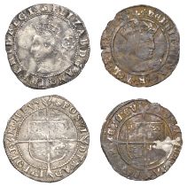Henry VIII, Second coinage, Groat, Tower, mm. lis, bust D, 2.74g/1h (S 2337E); Elizabeth I,...