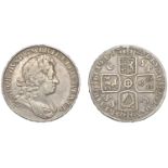 George I (1714-1727), Crown, 1723 ss c, edge decimo (ESC 1545; S 3640). Small scratch beneat...