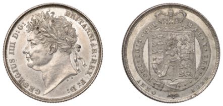 George IV (1820-1830), Shilling, 1825, type 2 (ESC 2402; S 3811). A few light marks, otherwi...