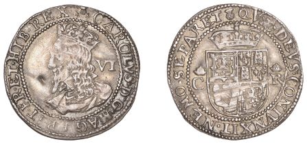 Charles I, Third coinage, Falconer's Anonymous issue, Six Shillings, mm. thistle, unsigned,...
