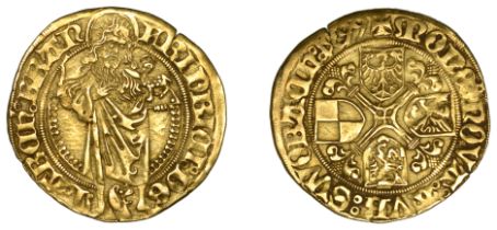 Germany, BRANDENBURG-FRANKEN, Friedrich, Goldgulden, 1499, Schwabach, 3.26g/12h (Levinson I-...