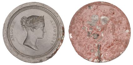 Victoria, Visit to the City of London, [1837], an obv. die for the medal by W. Wyon, victori...