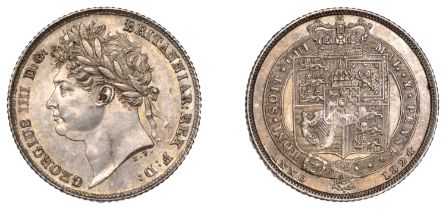 George IV (1820-1830), Sixpence, 1824 (ESC 2425; S 3814). Extremely fine and toned Â£120-Â£150