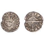 Edward III, Esterlin, no extra marks in legend, 1.18g/12h (Elias 56; W 56; S 8047). Small ch...