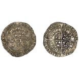 Henry VI (First reign, 1422-1461), Leaf-Mascle issue, Groat, mm. crosses IV/V, leaf in lower...