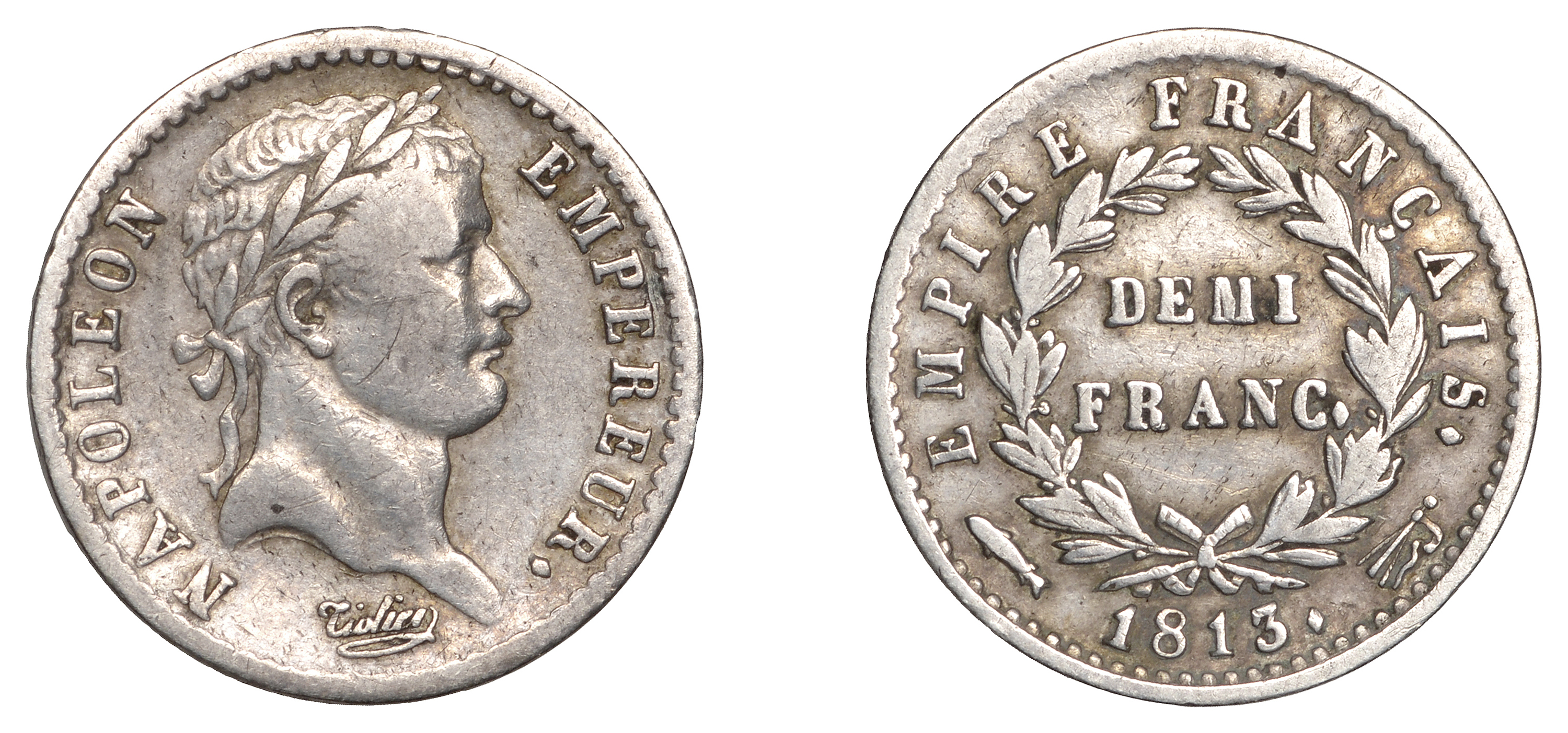 Napoleon I, Half-Franc, 1813, Utrecht (Gad. 399; KM 691.16). About very fine, rare Â£200-Â£260