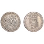 William and Mary (1688-1694), Halfcrown, 1689, second shield, caul only frosted, pearls, edg...