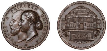 International Exhibition, South Kensington, 1874, a specimen bronze medal by J.S. & A.B. Wyo...