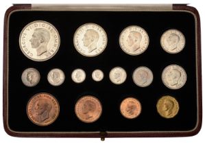 George VI (1936-1952), Proof set, 1937, comprising Crown to Farthing [15]. Brilliant; in mar...