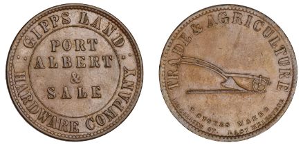 Australia, Victoria, PORT ALBERT, Gipps Land Hardware Company, Penny, undated (G 83; A 146)....