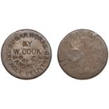 Australia, Victoria, SANDRIDGE, W. Cook, countermarked Penny, undated (G 47a; A 1051). Very...