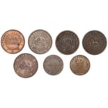 Australia, Victoria, MELBOURNE, G. & W.H. Rocke, Pennies (3), 1859 (G 243, 243b, 243c; A 464...