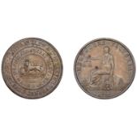 Australia, Victoria, MELBOURNE, John Andrew & Co., Halfpenny, 1860 (G 10; A 12). Good very f...