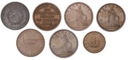 Australia, Tasmania, HOBART, H.J. Marsh & Brother, Pennies (2) and Halfpenny, undated (G 171...