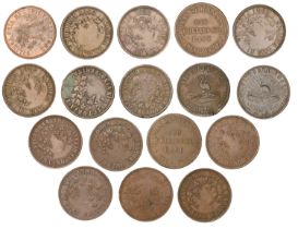 Australia, Victoria, MELBOURNE, Thomas Stokes, Pennies (17), 1862 (G 255, 255a, 256, 258, 26...