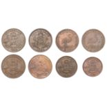 Australia, Queensland, BRISBANE, W. & B. Brookes, Penny, 1863 (G 32; A 49); J. Sawyer, Penny...