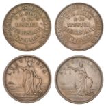 Australia, Queensland, IPSWICH, T.H. Jones & Co., Pennies (2), undated (G 149a, 149b; A 306,...