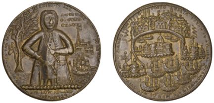 Admiral Vernon Medals, Capture of Fort Chagre, 1740, a pinchbeck medal, unsigned, three-quar...
