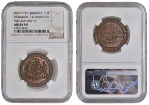 Jamaica, KINGSTON, William Smith, Penny, undated [1829], copper, 29mm (Lyall 162; Prid. 132)...