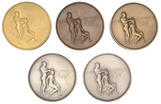 Jamaica, IX Central American and Caribbean Games, Kingston, 1962, award medals (5) by A. Hui...