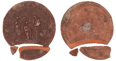 Great Britain, Society for the Conversion of Negroe Slaves, 1793, a red wax impression of a...