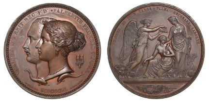 Great Britain, Great Exhibition, Hyde Park, 1851, Juror's Medal, a copper award by W. Wyon a...
