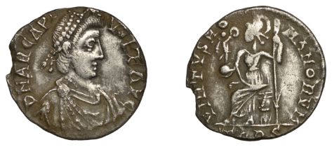 Roman Imperial Coinage, Arcadius (383-408), Siliqua, Trier, 392-5, d n arcapi-vs p f avg, pe...