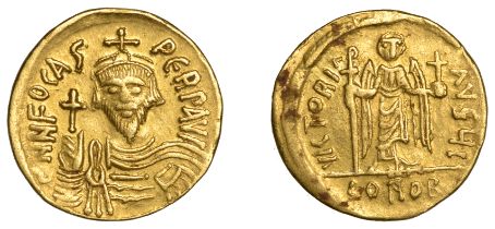 Byzantine Coinage, Phocas (602-610), Solidus, Constantinople, crowned and draped bust facing...