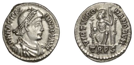 Roman Imperial Coinage, Magnus Maximus (383-388), Siliqua, Trier, 383-8, d n mag max-imvs p...