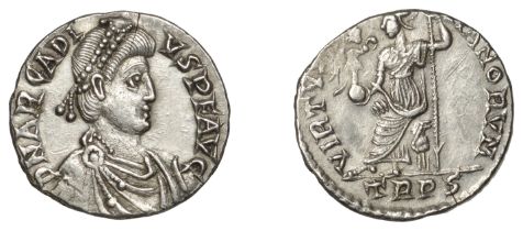 Roman Imperial Coinage, Arcadius (383-408), Siliqua, Trier, 392-5, d n arcadi-vs p f avg, pe...