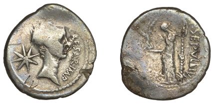 Roman Imperatorial Coinage, The Caesarians, Julius Caesar, Denarius, January-February 44, ca...